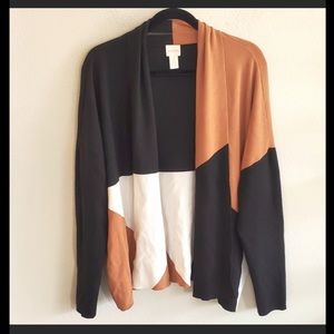 Chico’s color block cardigan
